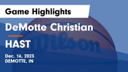DeMotte Christian  vs HAST Game Highlights - Dec. 16, 2023