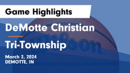DeMotte Christian  vs Tri-Township  Game Highlights - March 2, 2024