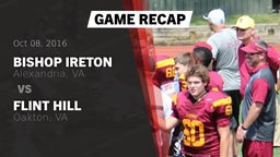Recap: Bishop Ireton  vs. Flint Hill  2016