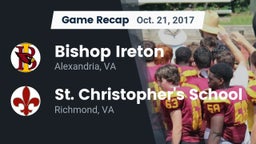 Recap: Bishop Ireton  vs. St. Christopher's School 2017