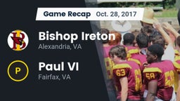 Recap: Bishop Ireton  vs. Paul VI  2017