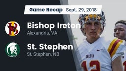 Recap: Bishop Ireton  vs. St. Stephen  2018