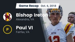 Recap: Bishop Ireton  vs. Paul VI  2018