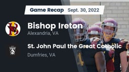 Recap: Bishop Ireton  vs.  St. John Paul the Great Catholic  2022