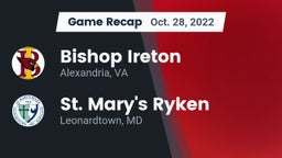 Recap: Bishop Ireton  vs. St. Mary's Ryken  2022