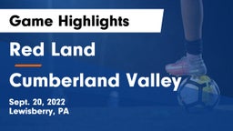 Red Land  vs Cumberland Valley  Game Highlights - Sept. 20, 2022