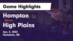 Hampton  vs High Plains  Game Highlights - Jan. 5, 2023