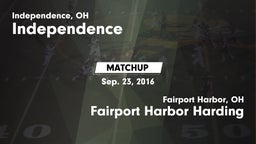 Matchup: Independence High vs. Fairport Harbor Harding  2016