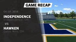 Recap: Independence  vs. Hawken  2016