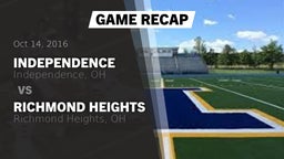 Recap: Independence  vs. Richmond Heights  2016