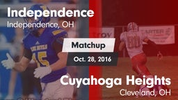 Matchup: Independence High vs. Cuyahoga Heights  2016