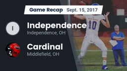 Recap: Independence  vs. Cardinal  2017