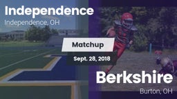 Matchup: Independence High vs. Berkshire  2018