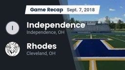 Recap: Independence  vs. Rhodes  2018