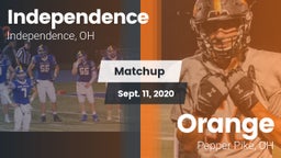 Matchup: Independence High vs. Orange  2020