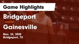 Bridgeport  vs Gainesville  Game Highlights - Nov. 24, 2020