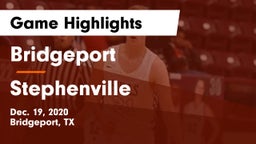 Bridgeport  vs Stephenville  Game Highlights - Dec. 19, 2020