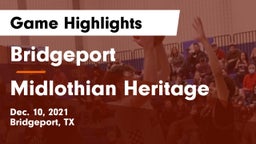 Bridgeport  vs Midlothian Heritage  Game Highlights - Dec. 10, 2021