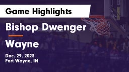 Bishop Dwenger  vs Wayne  Game Highlights - Dec. 29, 2023