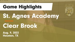 St. Agnes Academy  vs Clear Brook  Game Highlights - Aug. 9, 2022