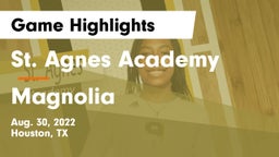 St. Agnes Academy  vs Magnolia  Game Highlights - Aug. 30, 2022