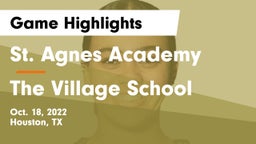 St. Agnes Academy  vs The Village School Game Highlights - Oct. 18, 2022