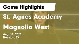 St. Agnes Academy  vs Magnolia West  Game Highlights - Aug. 12, 2023