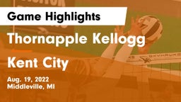 Thornapple Kellogg  vs Kent City  Game Highlights - Aug. 19, 2022