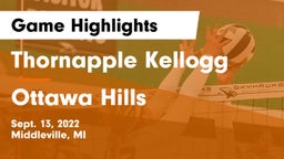 Thornapple Kellogg  vs Ottawa Hills  Game Highlights - Sept. 13, 2022