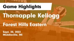 Thornapple Kellogg  vs Forest Hills Eastern  Game Highlights - Sept. 20, 2022
