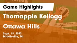 Thornapple Kellogg  vs Ottawa Hills  Game Highlights - Sept. 19, 2023