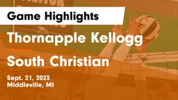 Thornapple Kellogg  vs South Christian  Game Highlights - Sept. 21, 2023