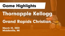 Thornapple Kellogg  vs Grand Rapids Christian  Game Highlights - March 23, 2022