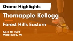 Thornapple Kellogg  vs Forest Hills Eastern  Game Highlights - April 18, 2022