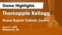 Thornapple Kellogg  vs Grand Rapids Catholic Central  Game Highlights - April 27, 2022