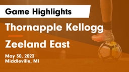 Thornapple Kellogg  vs Zeeland East  Game Highlights - May 30, 2023