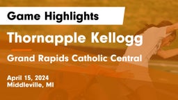 Thornapple Kellogg  vs Grand Rapids Catholic Central  Game Highlights - April 15, 2024