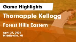 Thornapple Kellogg  vs Forest Hills Eastern  Game Highlights - April 29, 2024