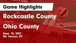 Rockcastle County  vs Ohio County Game Highlights - Sept. 10, 2022