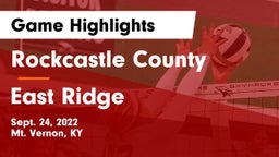 Rockcastle County  vs East Ridge Game Highlights - Sept. 24, 2022