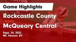 Rockcastle County  vs McQueary Central Game Highlights - Sept. 24, 2022