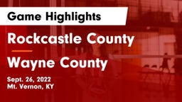 Rockcastle County  vs Wayne County  Game Highlights - Sept. 26, 2022