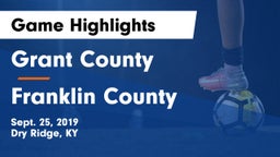Grant County  vs Franklin County  Game Highlights - Sept. 25, 2019