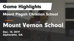 Mount Pisgah Christian School vs Mount Vernon School Game Highlights - Dec. 14, 2019