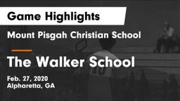 Mount Pisgah Christian School vs The Walker School Game Highlights - Feb. 27, 2020