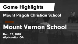 Mount Pisgah Christian School vs Mount Vernon School Game Highlights - Dec. 12, 2020