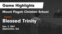 Mount Pisgah Christian School vs Blessed Trinity  Game Highlights - Jan. 2, 2021