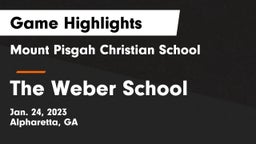 Mount Pisgah Christian School vs The Weber School Game Highlights - Jan. 24, 2023