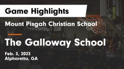 Mount Pisgah Christian School vs The Galloway School Game Highlights - Feb. 3, 2023