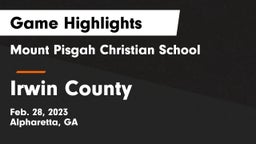 Mount Pisgah Christian School vs Irwin County Game Highlights - Feb. 28, 2023